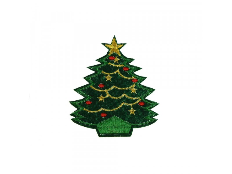 Kerstboom met sterren patch