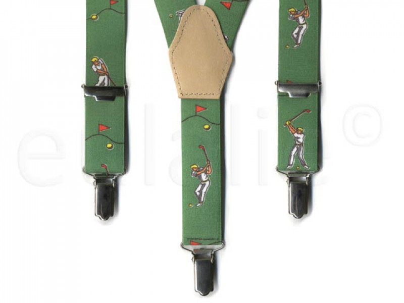 kinder bretel golf speler groen