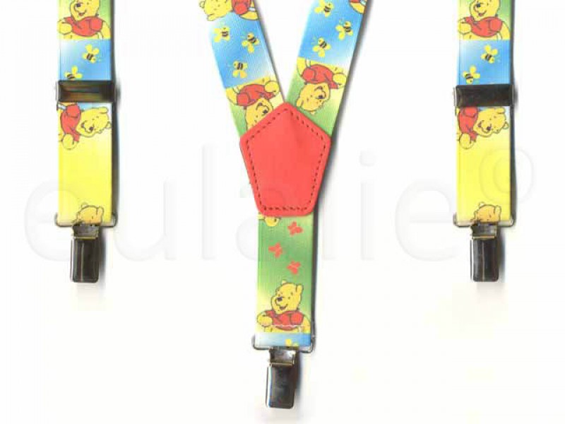 kinderbretel Disney Winnie de Pooh geel blauw groen