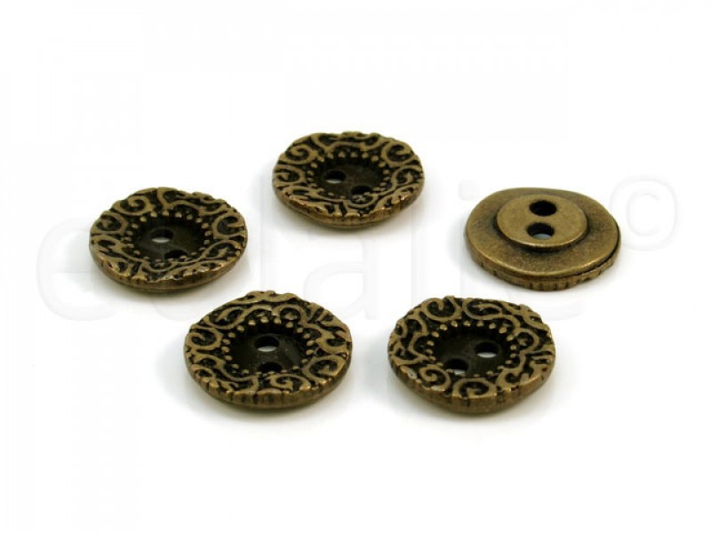knoop Jugendstil brons 1.5cm