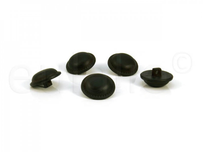 leatherlook bolvormige knoop 2.3 cm