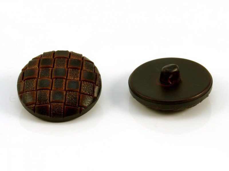 leatherlook knoop 2.8 cm