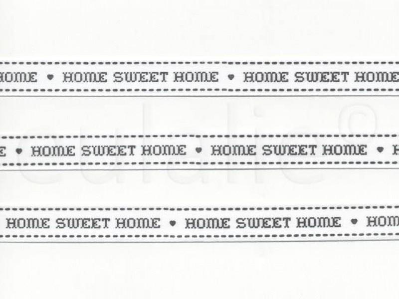 lint vintage met kruissteek home sweet home