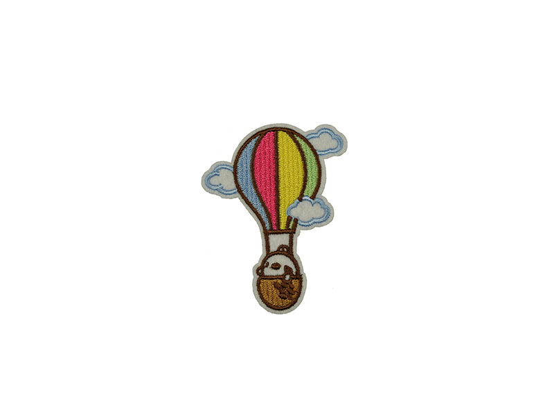 luchtballon applicatie met wolkjes
