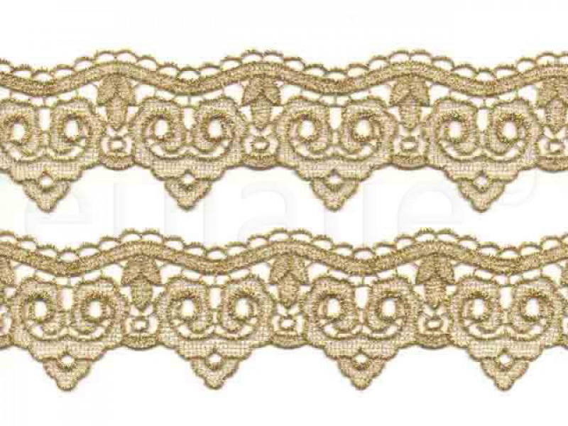 lurex kant goud