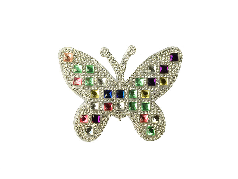 luxe applicatie vlinder strass 