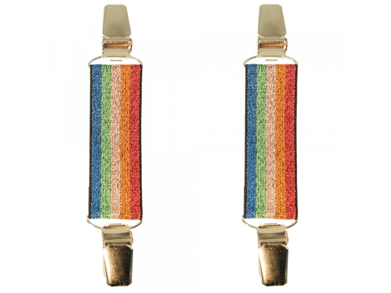 mouwophouders regenboog glitter