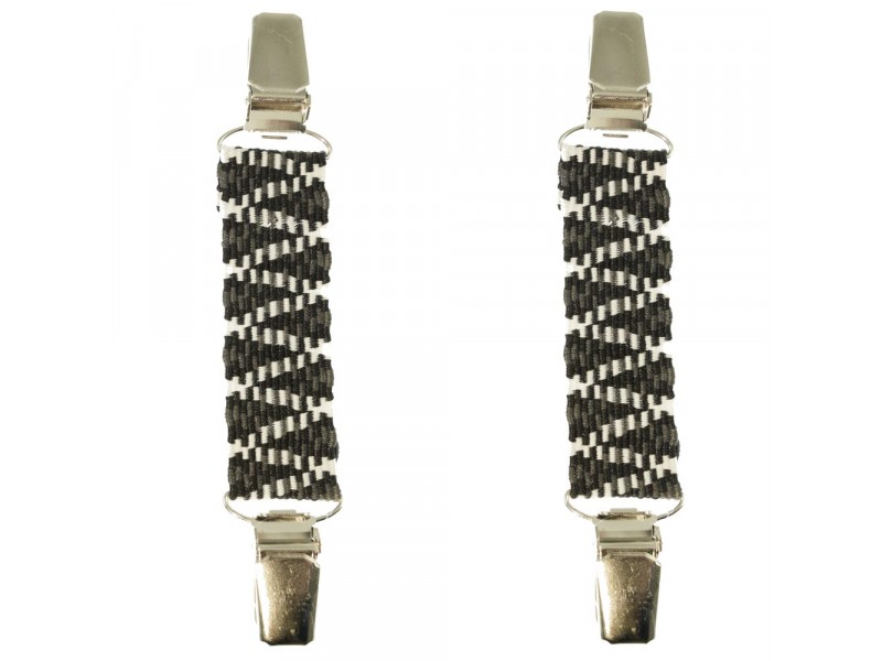 mouwophouders zigzag zwart wit