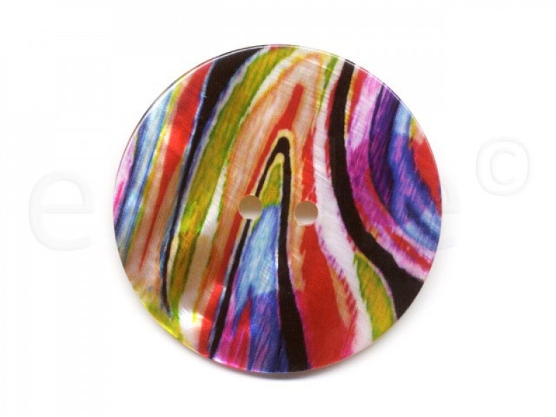 parelmoer knoop felle kleuren 5 cm