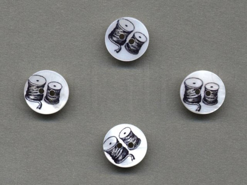 parelmoer knoop klosjes garen 1.5 cm