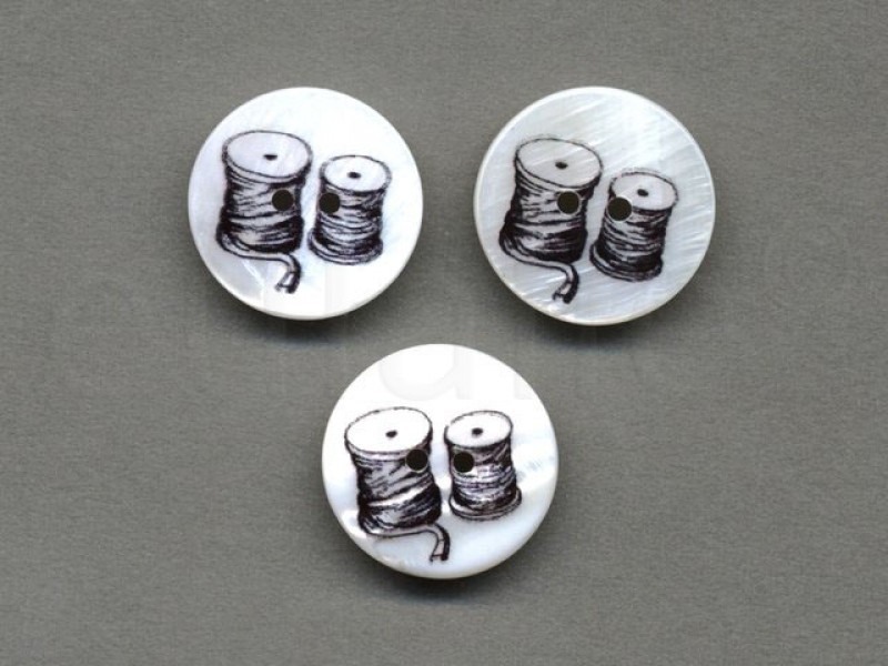 parelmoer knoop klosjes garen 2.2 cm