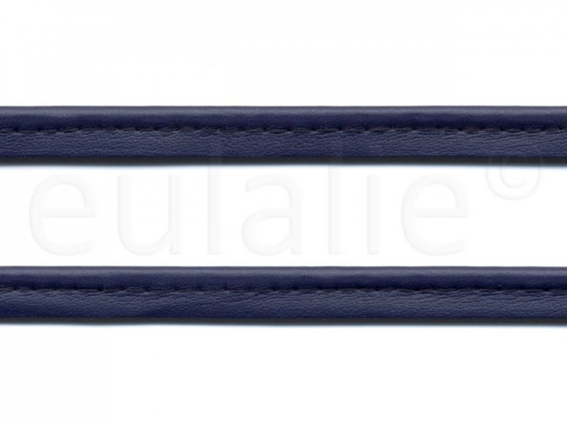 paspelband leer donkerblauw