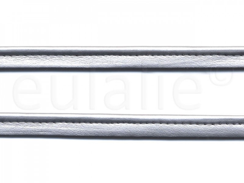 paspelband leer zilver