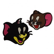 pop art tom jerry patch set