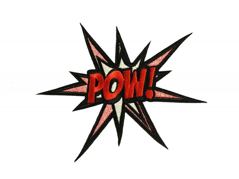 pow explosie patch glitter