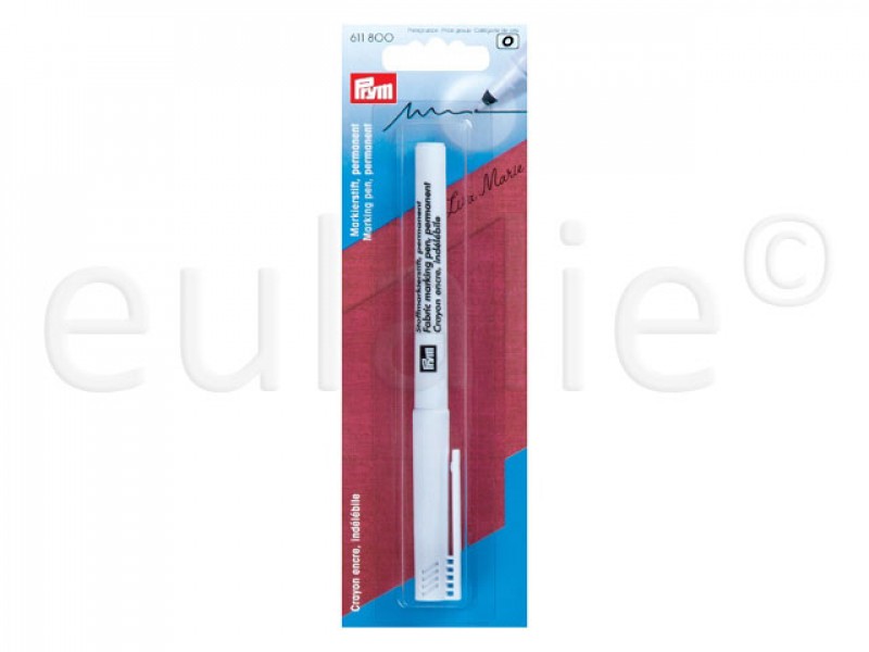 Prym stofmarkeerstift permanent extra fijn zwart