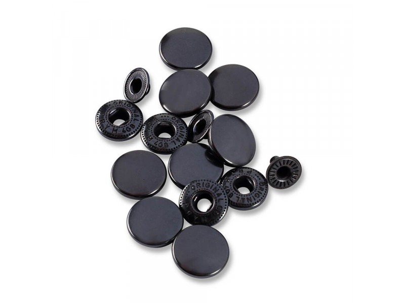 naaivrije drukknoop anorak 15mm navulling brons