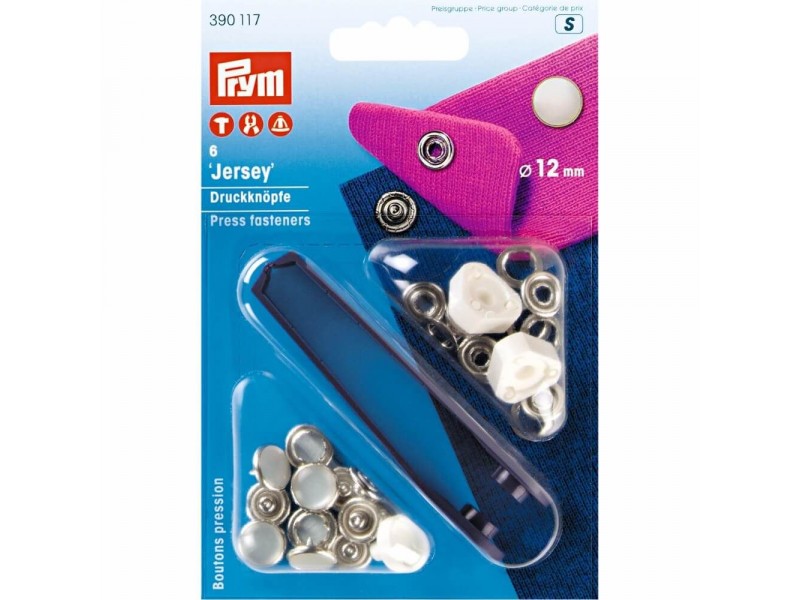 naaivrije drukknoop jersey gladde kap parelmoer 12mm