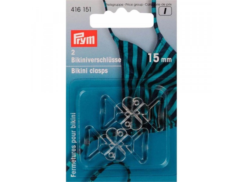 Prym bikinisluiting 15mm transparant lus