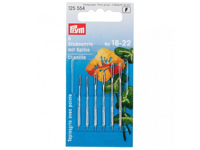 Prym borduurnaalden met punt nr. 18-22