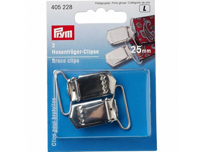 Prym bretelclips 25mm zilver 2 stuks