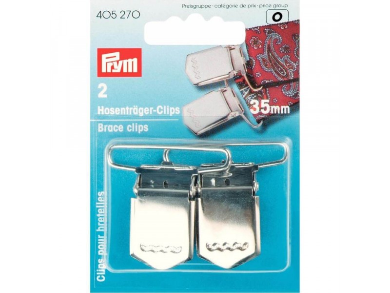 Prym bretelclips 35mm zilver 2 stuks