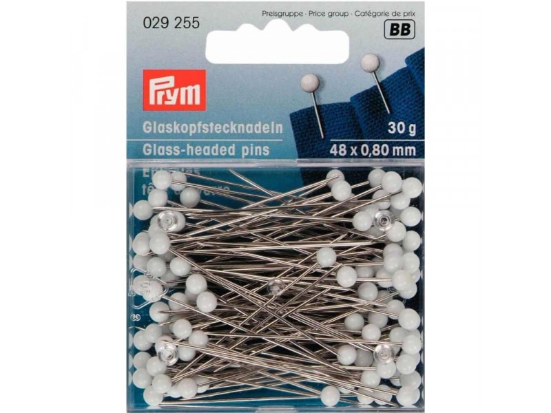 Prym glaskopspelden extra lang no.2/0