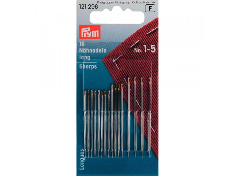 Prym naainaalden lang staal assortiment nr. 1-5