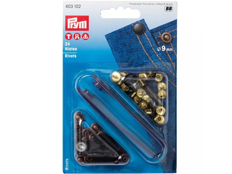 Prym siernieten brons 9 mm