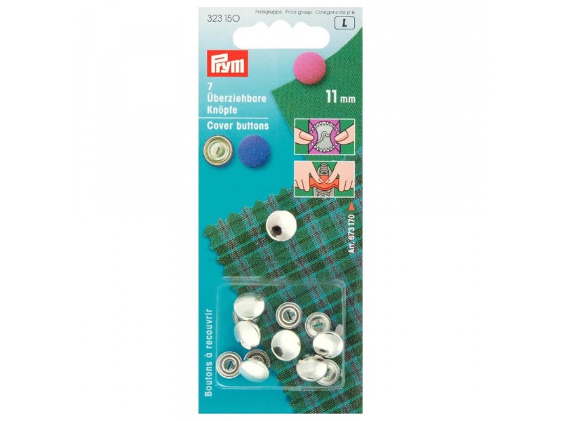 Prym stofknopen zonder matrijs 11mm