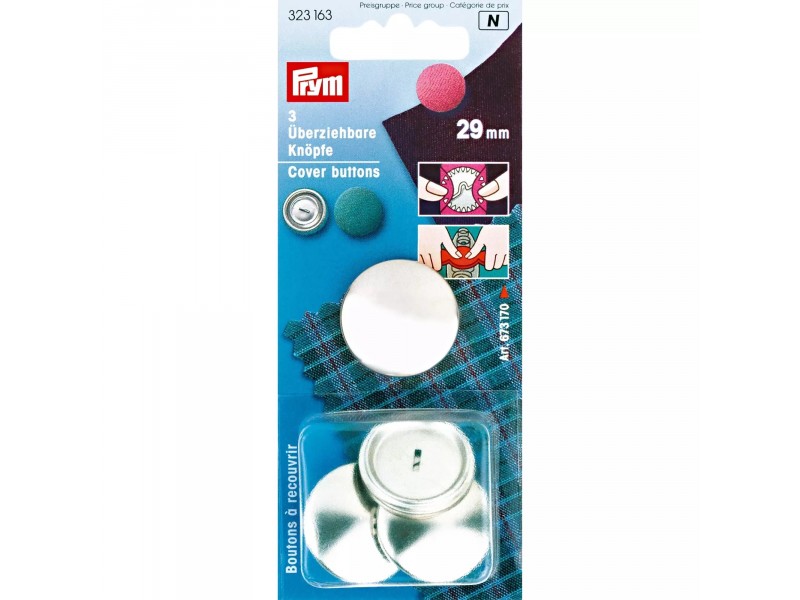 Prym stofknopen zonder matrijs 29mm