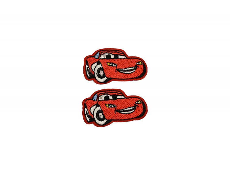 rode auto patch set 2 stuks