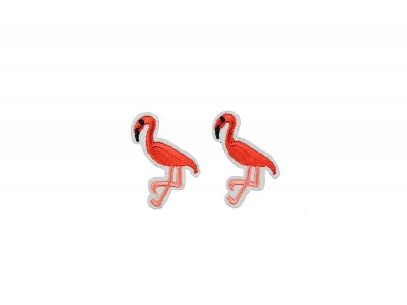rode flamingo patch 2 stuks