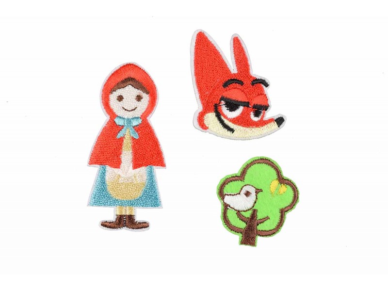 roodkapje en de boze wolf patch set opstrijkbaar