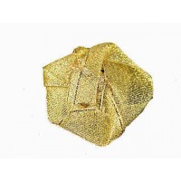 roosjes lurex goud 30 mm (5 stuks)