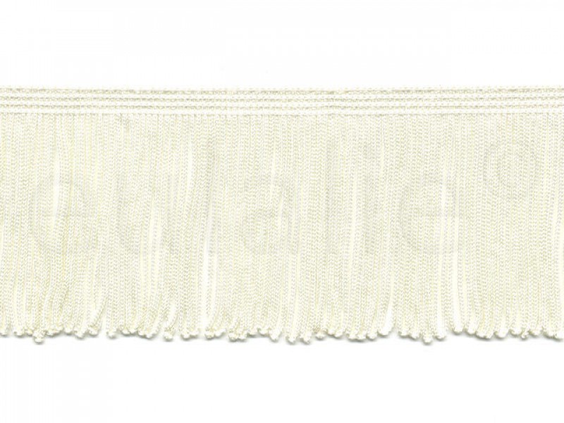 satijnen franje  lusjes 7cm off white