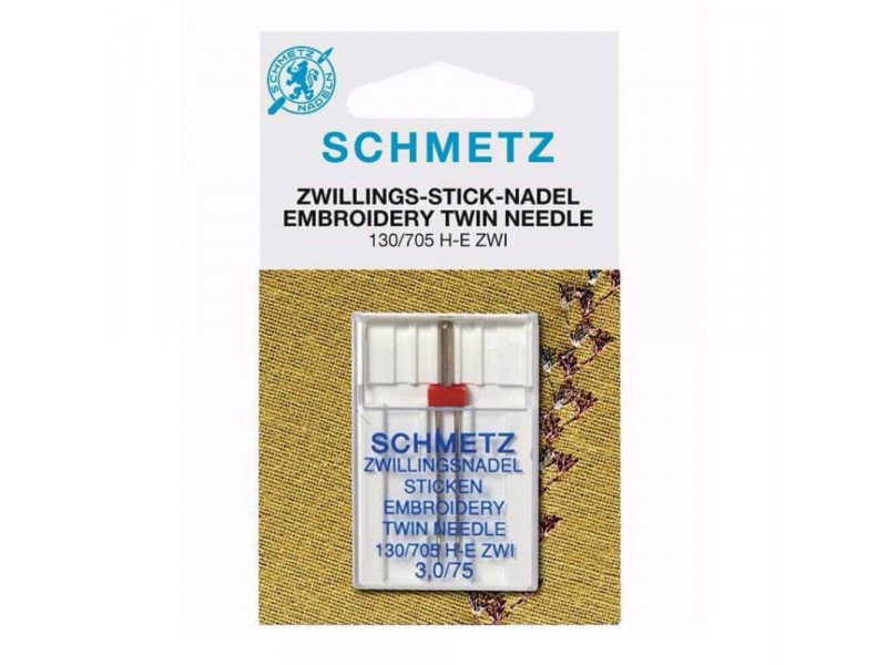 schmetz borduur tweeling naald 3/75