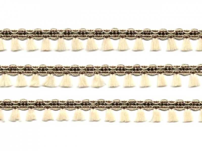 sierband met kwastjes ecru