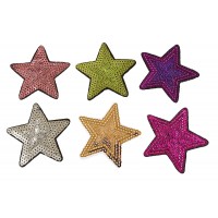 ster applicatie paars lila pailletten 7,5 cm