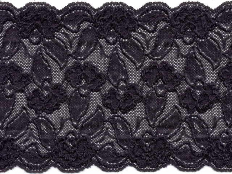 Stretch kant 15 cm zwart