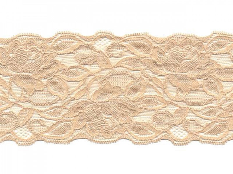 stretch kant beige 8 cm