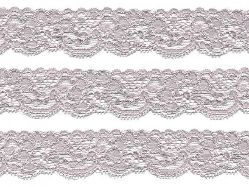 stretch kant zilver grijs 3 cm