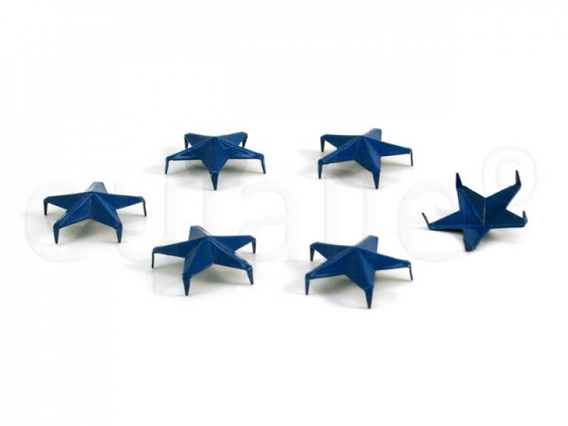 studs stervormig blauw 15 mm (30 stuks)