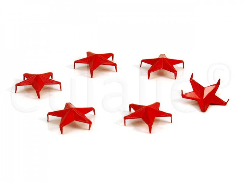 studs stervormig rood 15 mm (30 stuks)