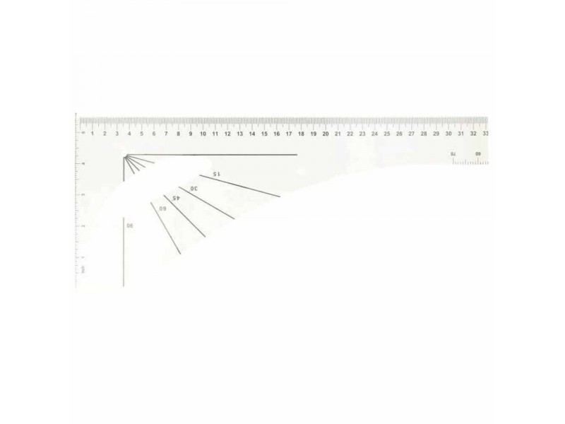 tekenliniaal, naaisterhaak 60 cm