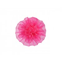 tule corsage roze groot