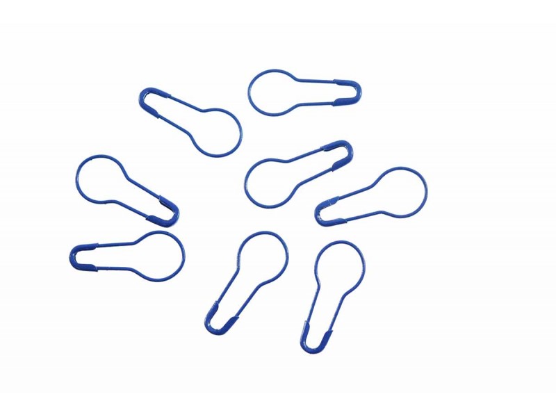veiligheidsspelden kalebas 2 cm blauw (50 stuks)