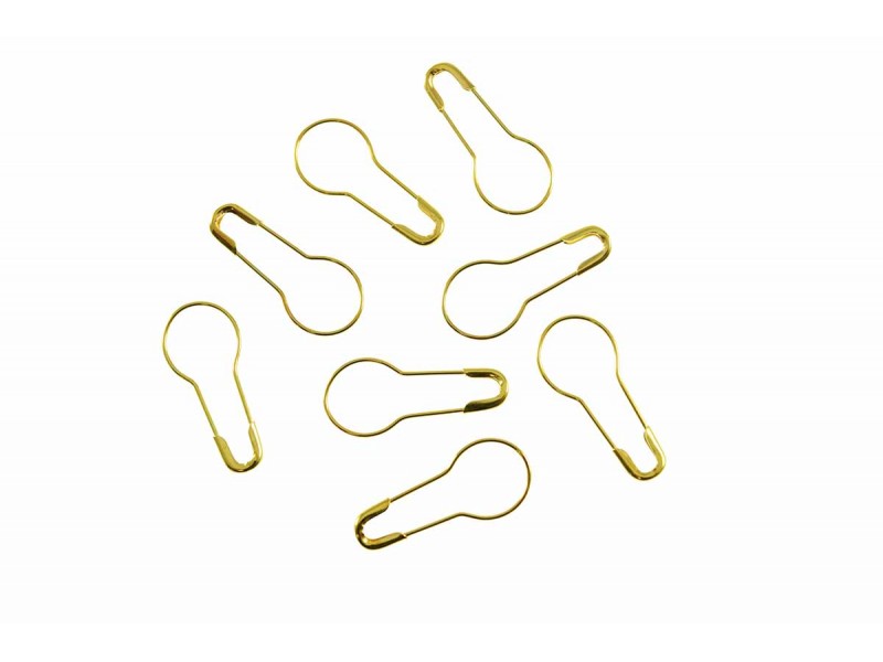 veiligheidsspelden kalebas 2 cm goud (50 stuks)