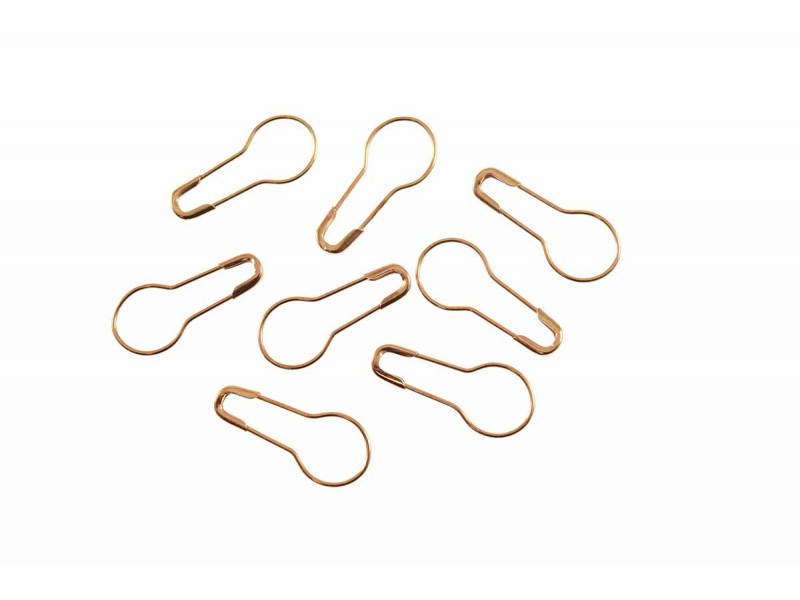 veiligheidsspelden kalebas 2 cm koper (50 stuks)