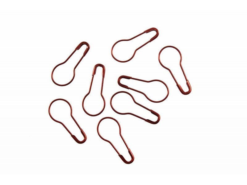 veiligheidsspelden kalebas 2 cm metal rood (50 stuks)
